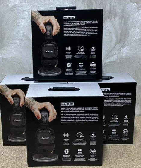 Навушники з Мікрофоном: Marshall Major IV Black (1005773) Оригінал! Харків - фото 2