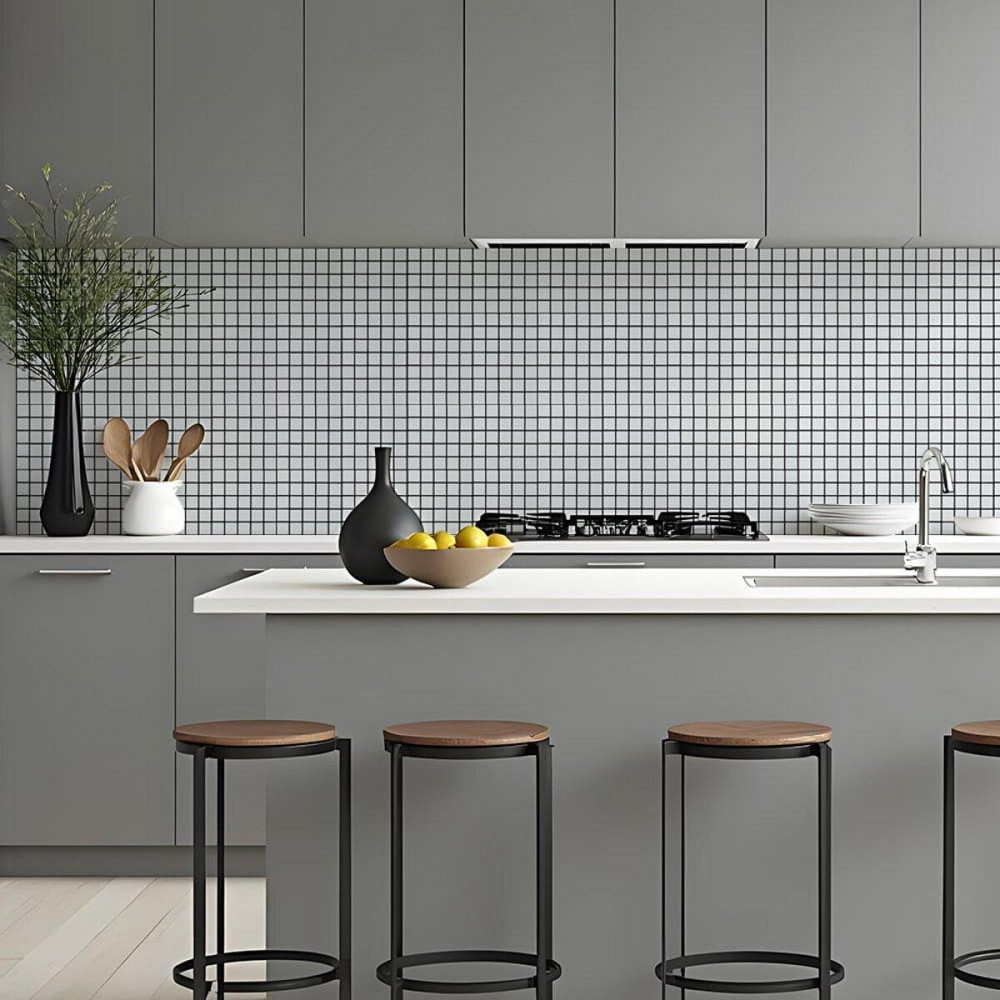 Самоклеящаяся белая мозаичная плитка Киев - изображение 6