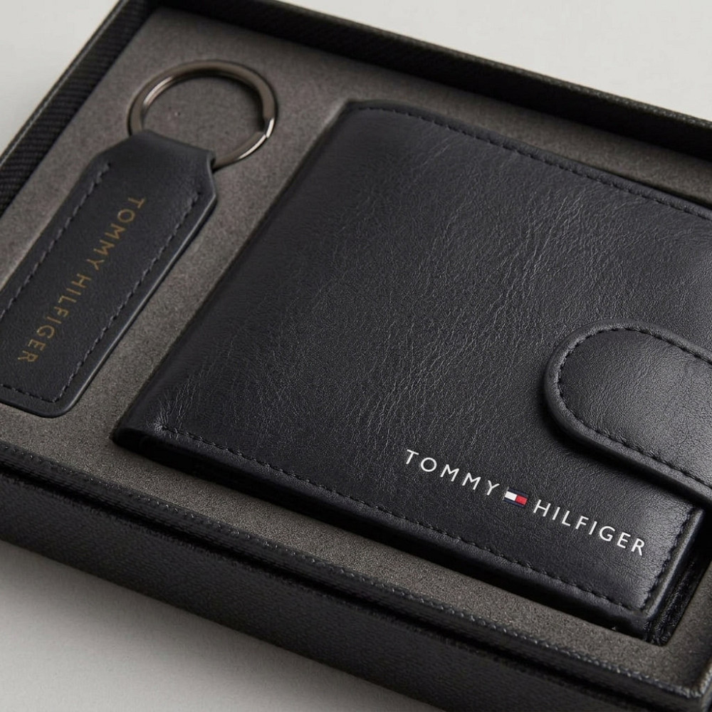 Мужской брендовый кошелек на застежке Tommy (3306-2) Киев - изображение 8
