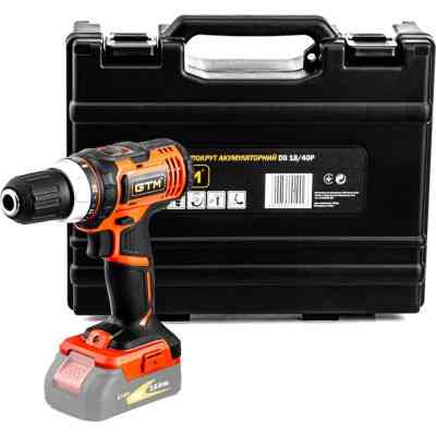 Шуруповерт GTM DS18/40P, 18В, 40Нм, 2шв, (без АКБ та ЗП) (DS18/40P_BARE TOOL) Вінниця