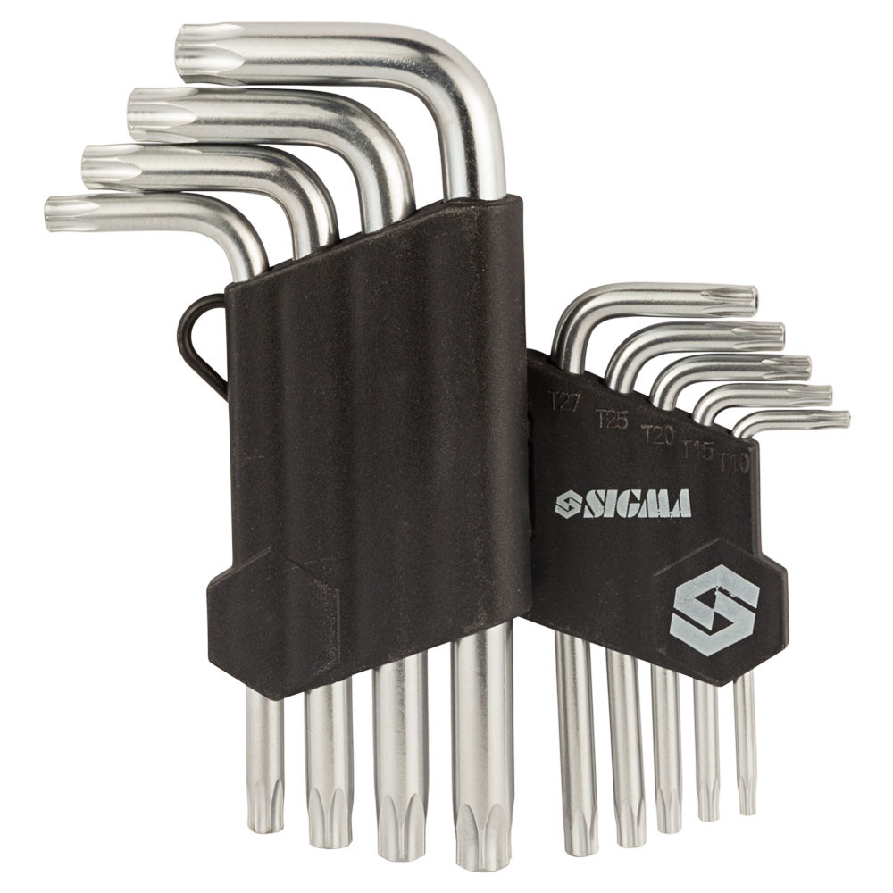 Sigma Ключи TORX 9шт T10-T50 мм CrV (короткие с отверстием) SIGMA (4022211) Коломия - фото 7