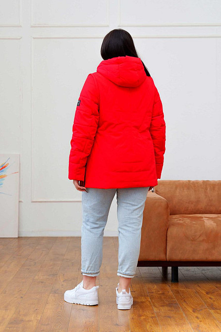 Женская демисезонная курточка трансформер. Куртка жилет весна-осень 54-66р Киев - изображение 4