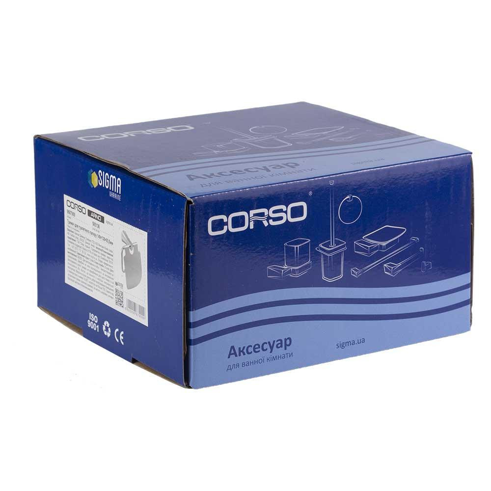 Тримач для туалетного паперу ARNO 149×138×93.5 мм CORSO (9687909) Київ - фото 5