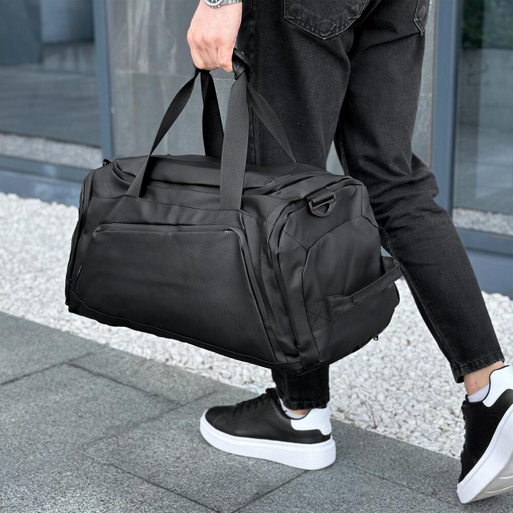 Мужская черная дорожная сумка Pobedov Road Киев - изображение 8