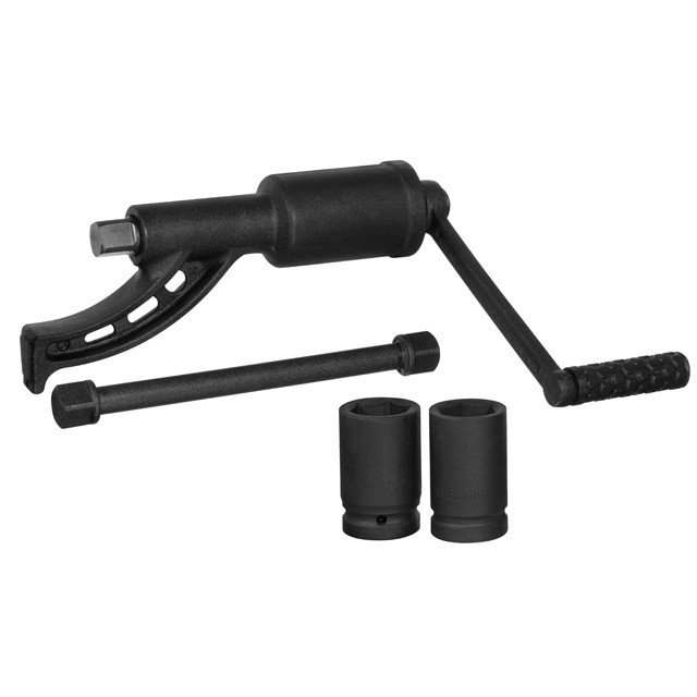 Ключ балонний роторний для вантажних авто, 310 мм, передавальне відношення 1:56, макс. крутний момент 5000 Nm, головки 32, 33 мм, Київ - фото 1