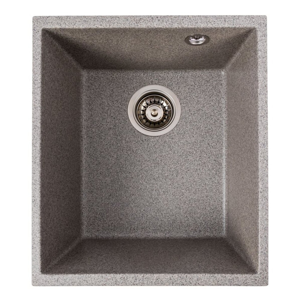 Гранітна мийка для кухні VALESO ROXY 3744 матова Сіра Коломыя - изображение 1