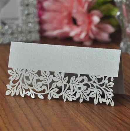 Рассадочные карточки 10 штук 90 на 45 мм белый Киев