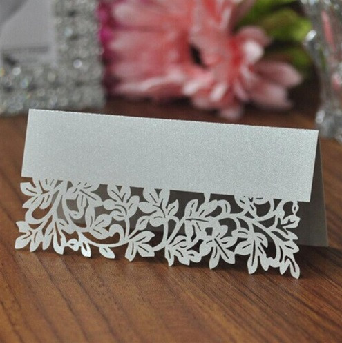 Рассадочные карточки 10 штук 90 на 45 мм белый Киев - изображение 1