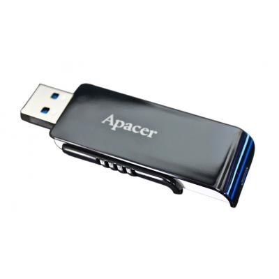 USB флеш накопичувач Apacer 128GB AH350 Black RP USB3.0 (AP128GAH350B-1) Вінниця - фото 2