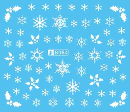 Новорічні наклейки на нігті Київ