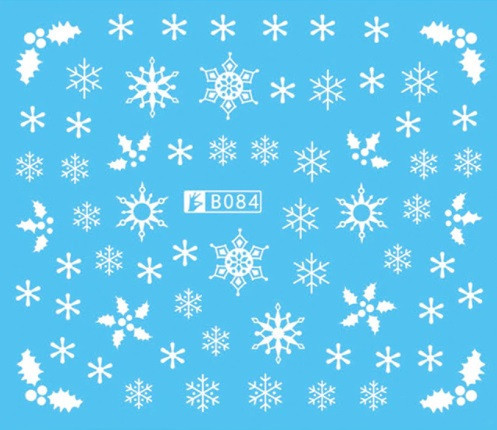 Новорічні наклейки на нігті Київ - фото 1