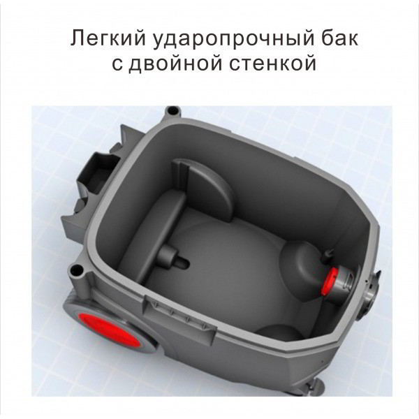 Промисловий будівельний порохотяг для сухого і вологого прибирання Starmix ISC L-1425 Basic : 1.4 кВт, 25л бак Київ - фото 4