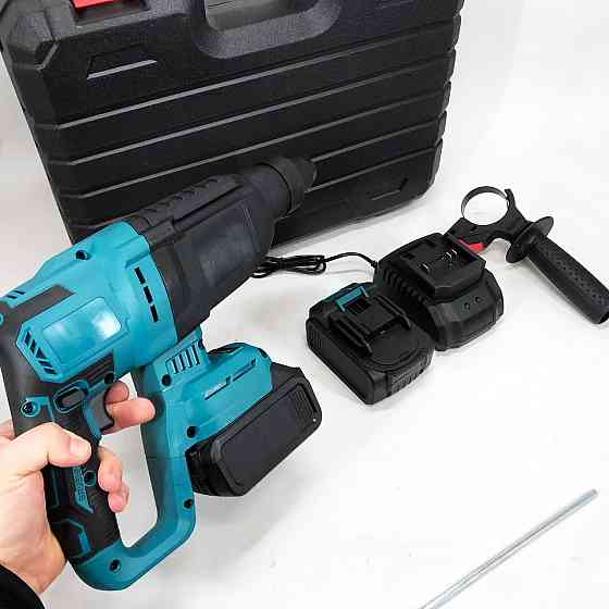 Хороший перфоратор по бетону KRAFFTEC 48V 2 акб, Професиональный перфоратор Дрель TS-44 Львов