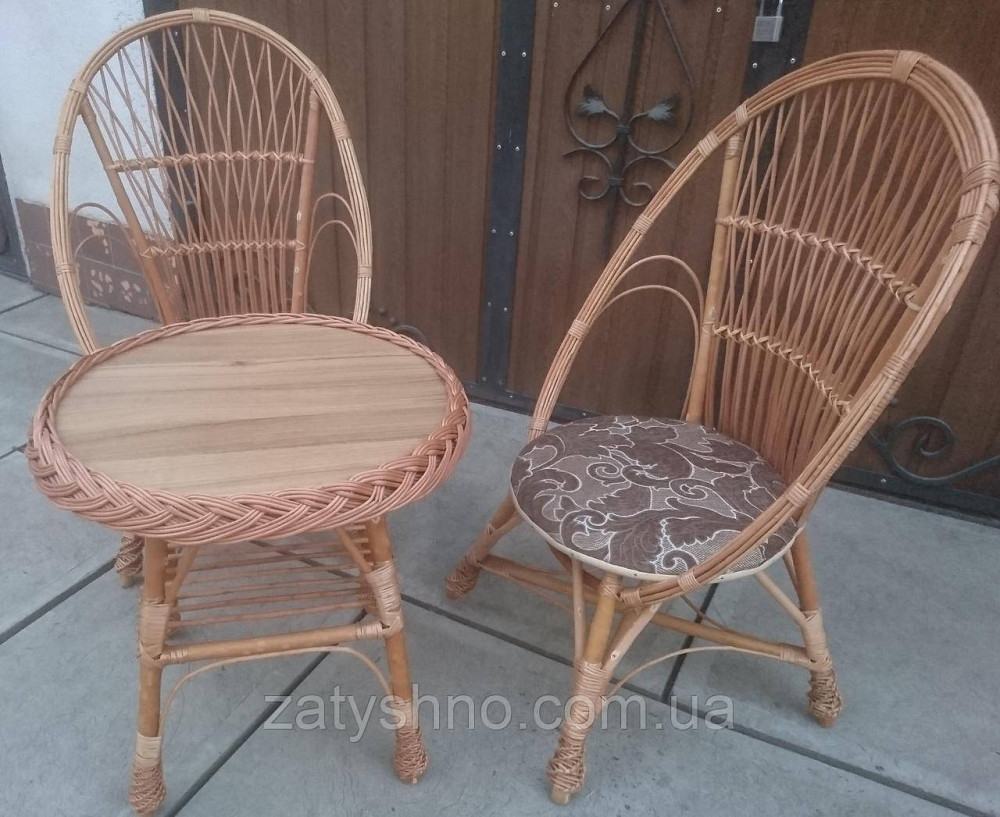 Садові плетені меблі на 2 особи Київ - фото 4