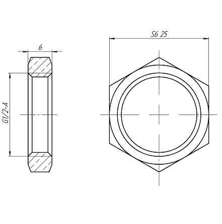 Контргайка  1/2″В латунна LG331L OPTIMUM Тернопіль