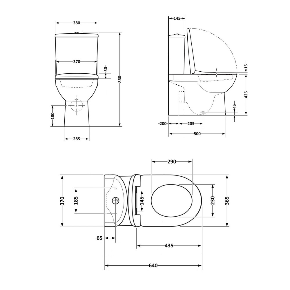 Унітаз підлоговий Qtap Swan Ultra Quiet із сидінням Soft-close 640x360x835 мм QT16222182TW White Київ - фото 3