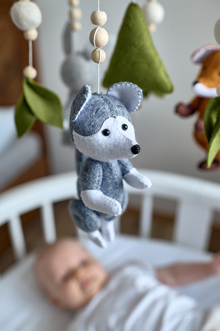 Мобіль на ліжечко WoollyFox «Лісові звірятка» Київ - фото 9