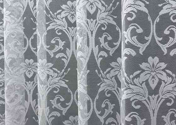 Тюль VR-Textil 1202т Преміум Жакард Білий 400х270 см (42-1206) Київ