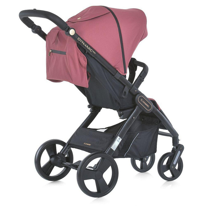Коляска дитяча EL CAMINO DYNAMIC PRO Dusty Rose прогулянкова з чохлом та дощовиком Темно-рожева (ME 1053-3) Чернігів - фото 8