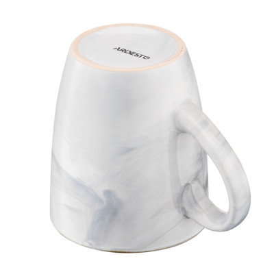 Чашка Ardesto Marmo, 390мл, кераміка, білий (AR2939MRW) Вінниця - фото 4