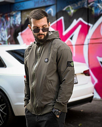 Міська Вітровка Stone island кишеня oliva 4 люкс ДЛ7037 Київ - фото 1