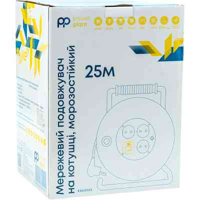 Сетевой удлинитель PowerPlant JY-20022/25, 25м (EX610525) Винница