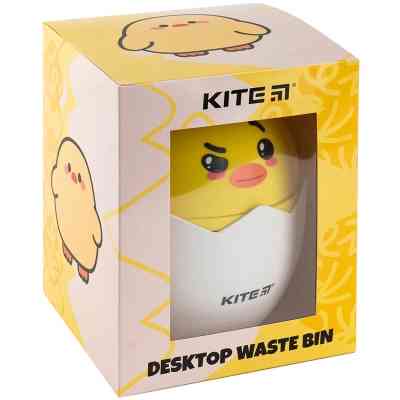 Кошик для паперів Kite Настільний контейнер для сміття, жовтий (K24-009-3) Вінниця
