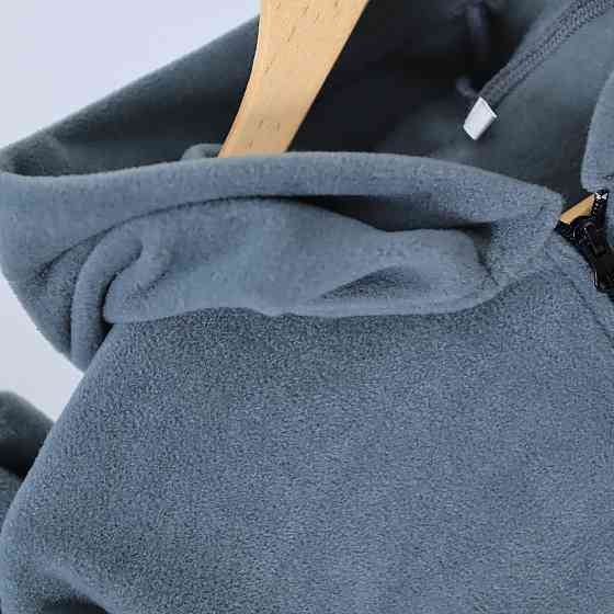 Дитячий теплий Флісовий термо костюм (родзинка з капюшоном + штани палаццо) оливковий 152 Кам'янець-Подільський