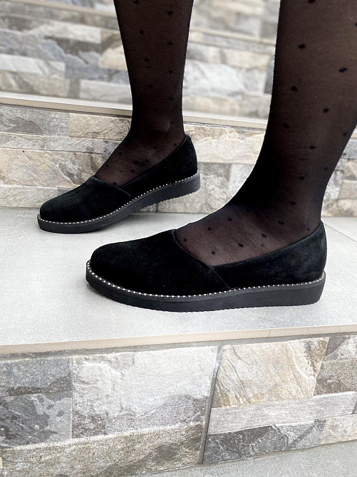 BOGATKO Балетки жіночі BOGATKO 8131 чорні (весна-осінь, замша натуральна) (3542) лише 37р.39р. Коломыя - изображение 2