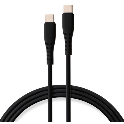 Дата кабель USB-C to USB-C 2.0m 240W Chip Silicon Black Vinga (VCDCCC2242SB) Винница - изображение 1