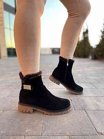 Черевики жіночі D and V 2005 чорні (зима, замш черный) (2189) лише 39р. 39 Коломия
