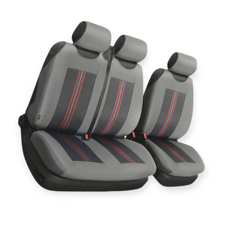 Чохли універс. 2+1 передні "тканина" comfort b сірі без підг. салону Мукачево - фото 1