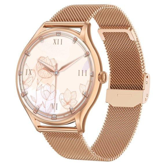 Женские умные наручные часы Smart Milano Gold Steel 2 ремешка Винница - изображение 6