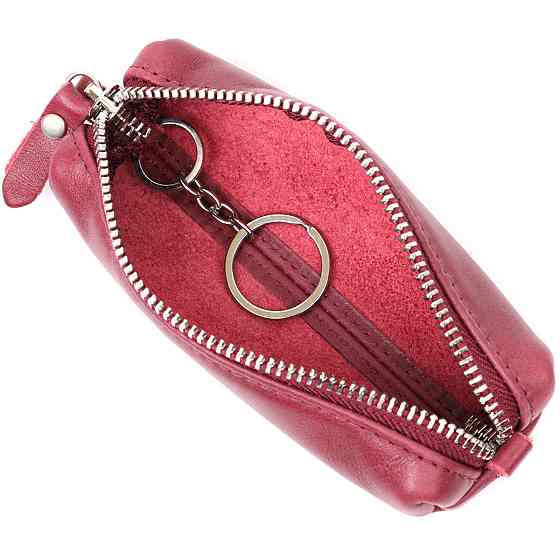 Женская кожаная ключница GRANDE PELLE 16790 Бордовый Киев