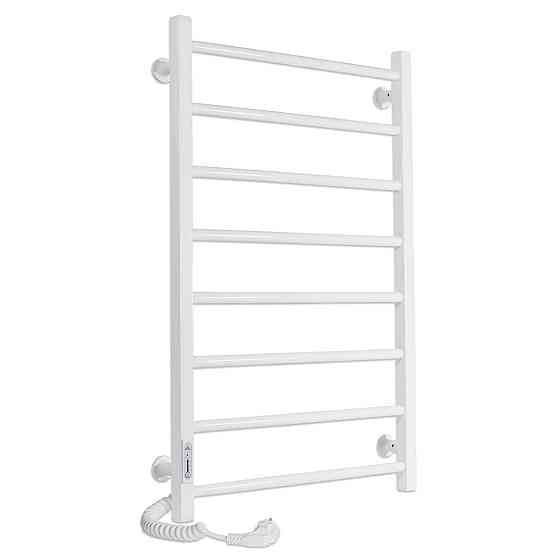 Електричний полотенцесушитель Laris Зебра Альфа ЧК6 500Х800 Е білий, ліве підключення Київ