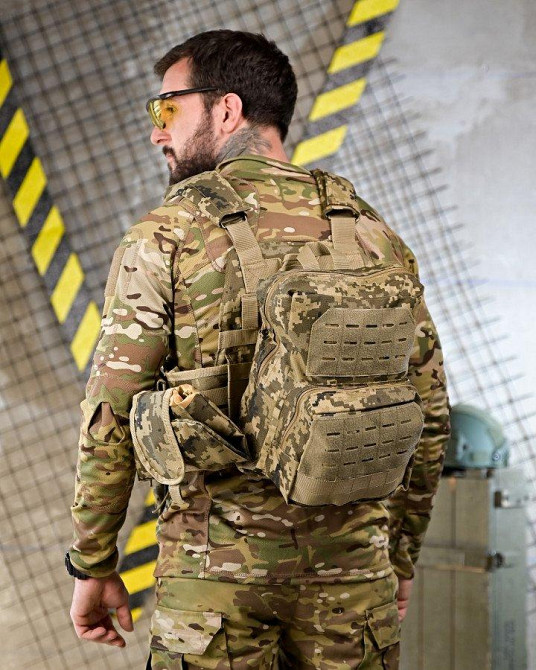 Плитоноска 4 точки быстрый сброс stragen   пиксель с рюкзаком ПП 7910 Одесса - изображение 2