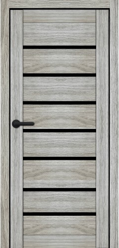 Дверь межкомнатная Порталино PL-02 санома гриджо черное стекло Киев - изображение 1