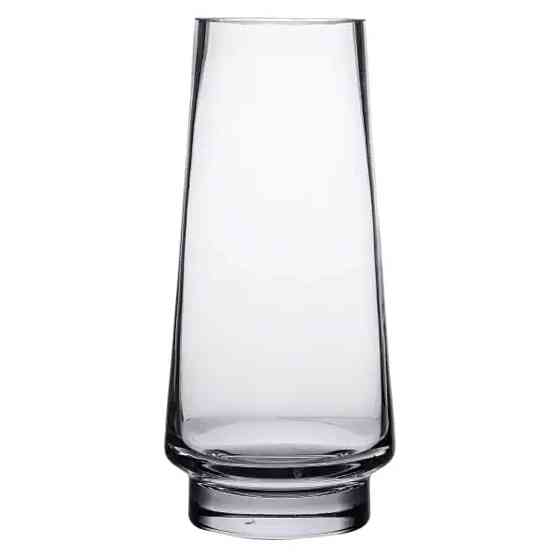 Скляна декоративна ваза для квітів 30 см прозора ваза для інтер'єру 2.6 л HP-10-19 Коломия