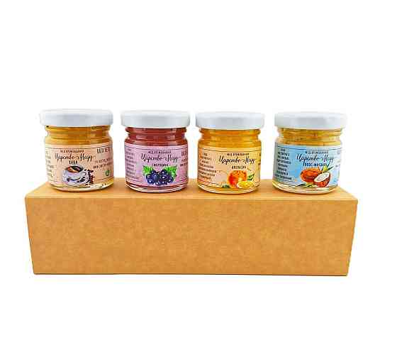 Крафтовый пинал 20*5 см без окошка с 4 шт по 50 грамм крем мед Одесса