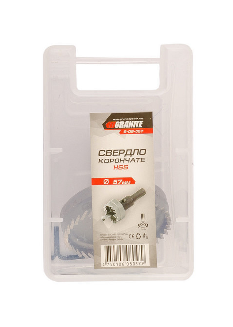 GRANITE Свердло корончасте GRANITE HSS 57 мм 6-08-057 Київ - фото 2