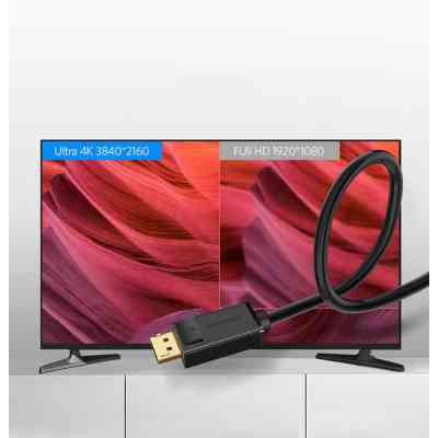Кабель мультимедийный DisplayPort M to DisplayPort M 1.5m DP102 black Ugreen (10245) Винница