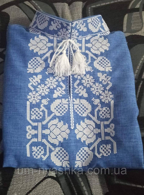 Мальчиковая льняная вышиванка 