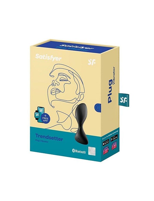 Анальна смарт-пробка з вібрацією Satisfyer Trendsetter Black Sex Aura Київ - фото 4