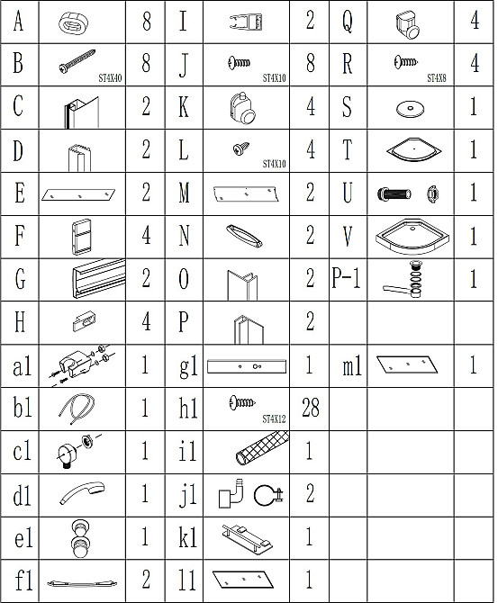 Душовий бокс півкруглий WISLOK L90FFS (L90F) BRAVO (3уп.) Тернопіль - фото 7