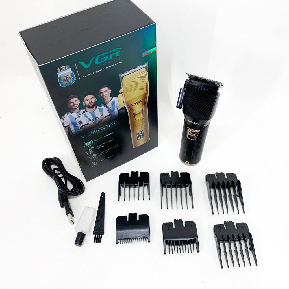 Машинка для стрижки волосся електрична VGR V-280, Машинка для стрижки на акумуляторі PI-96 Львів - фото 5