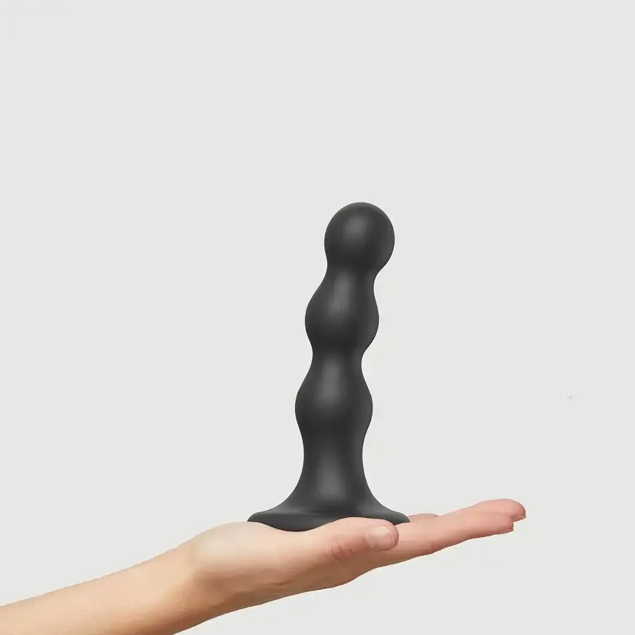 Насадка для страпона Strap-On-Me Dildo Plug Balls Black M Львів - фото 2