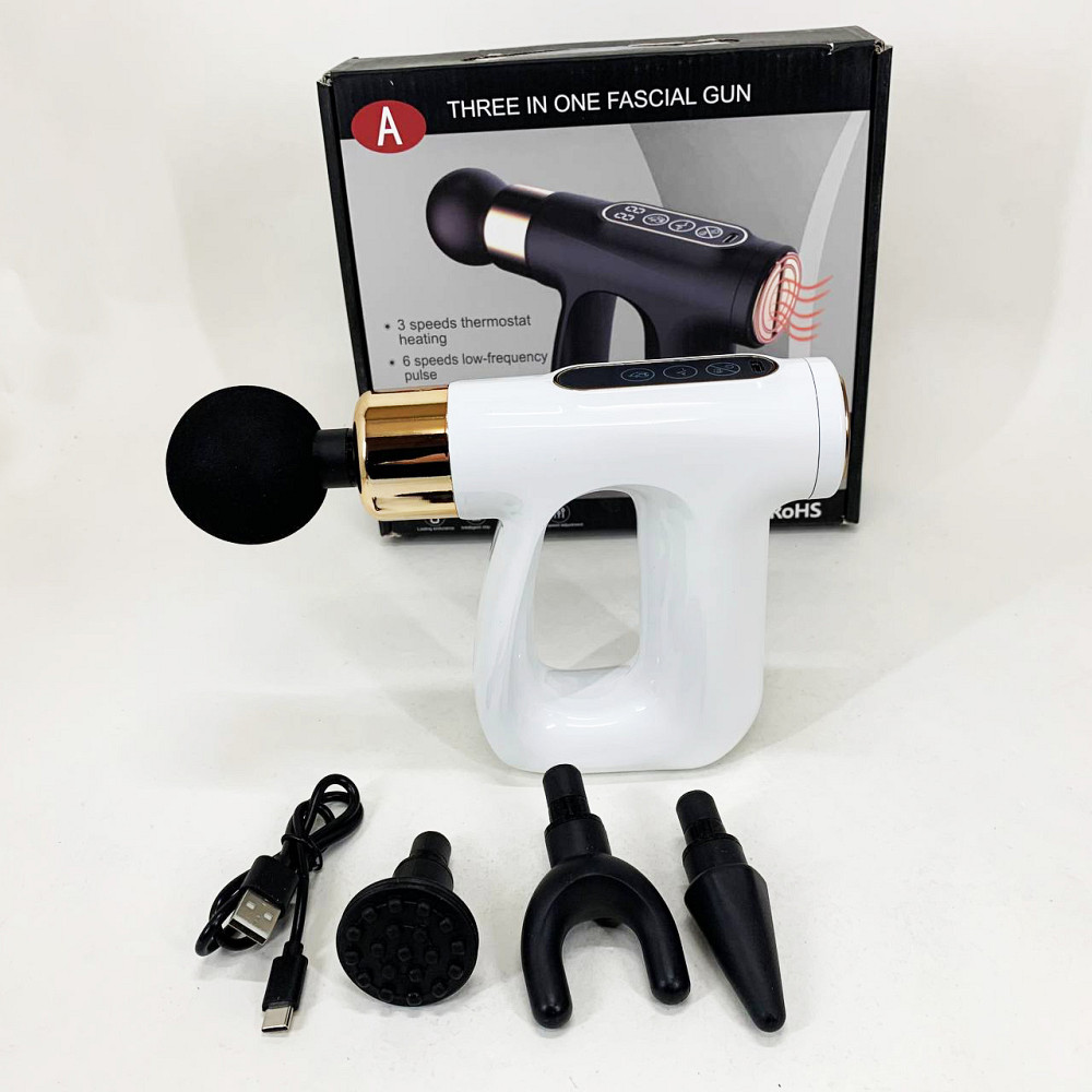 Вібраційний масажер для рук HB-007, Перкусійний масажер для тіла електричний Ударний пістолет UP-98 Івано-Франківськ - фото 10