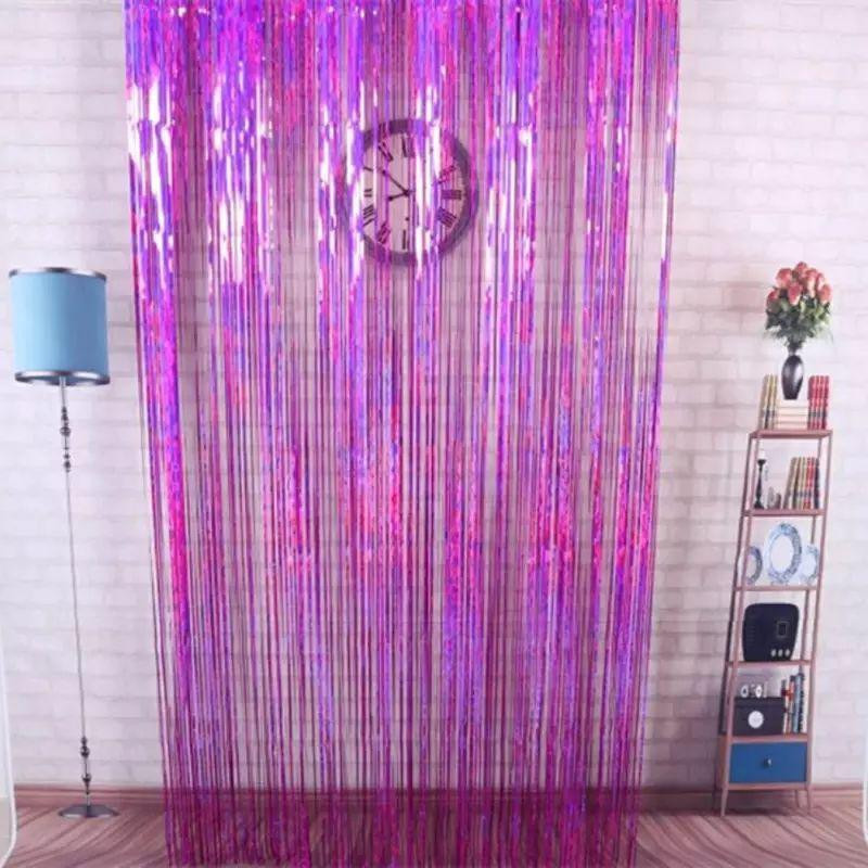 Дождик для фотозоны длинный 4 м на 1 м малиновый Киев - изображение 5