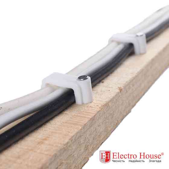 Кліпса монтажна з цвяхом плоска 18 мм , 100 шт. Дніпро