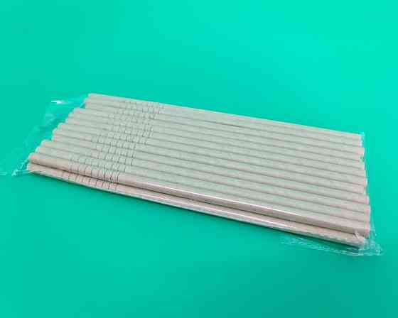 Соломка паперова трубочка Гофра 25шт крафт (1 шт) Харків